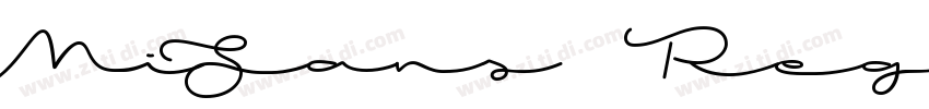MiSans Regular字体转换
